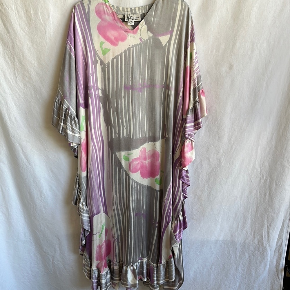 Art to Wear Hawaii gorgeous silk dress or loungewear, OS